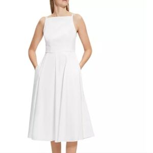 Theory Strappy Back Square‎ Neck Midi Sz 2